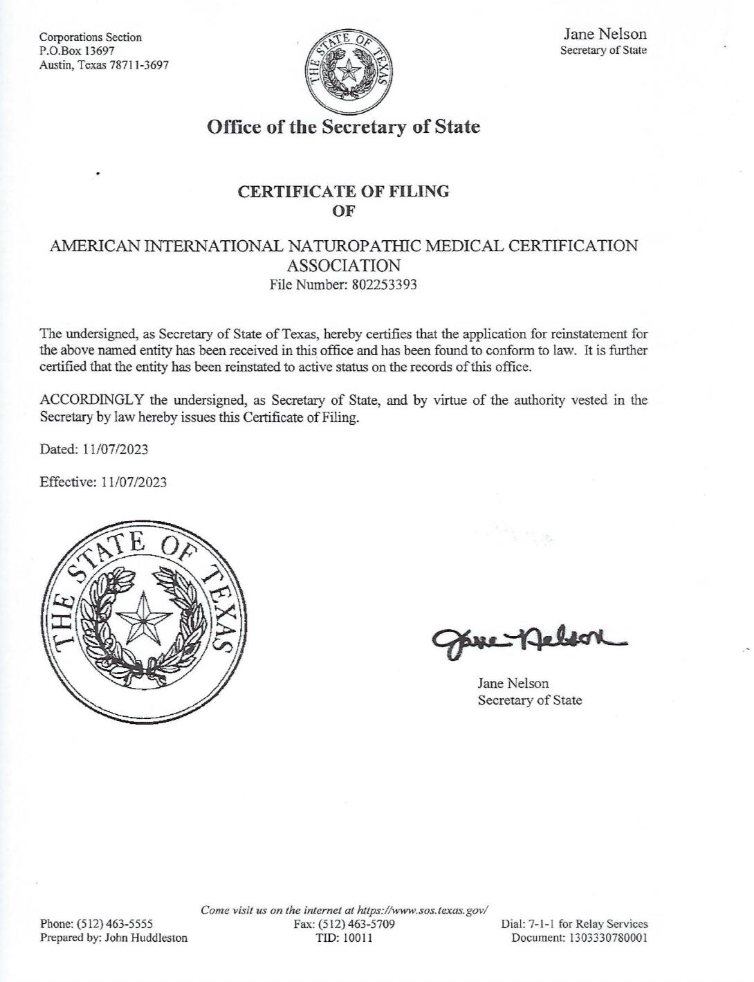 AMERICAN NATUROPATHIC ASSOCIATION